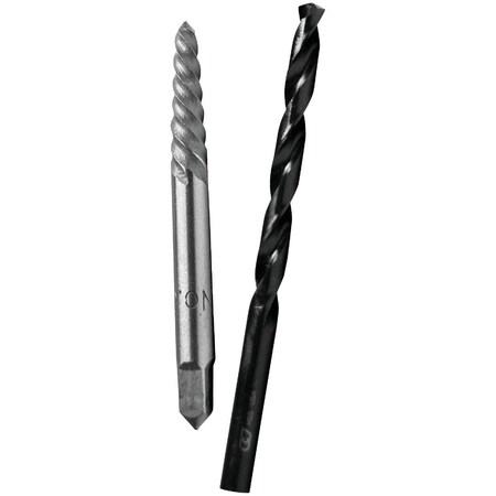Century Drill & Tool Century Drill & Tool No 3 Spiral Flute Screw Extractor & Drill Bit Combo 73503
